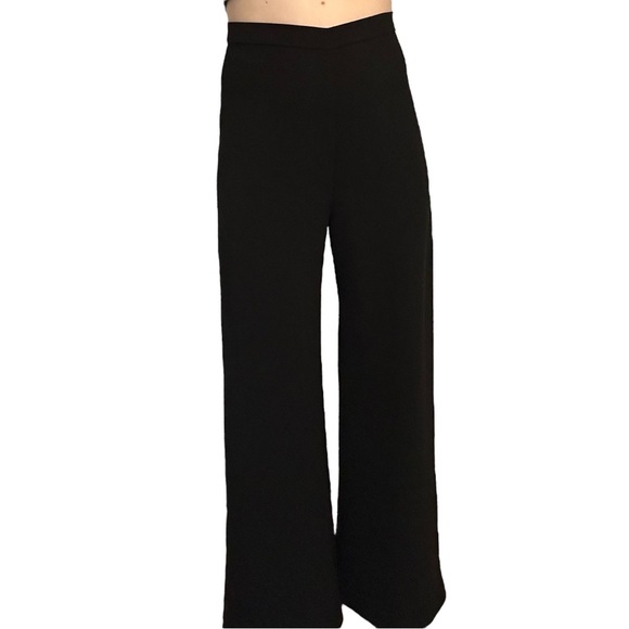 Amanda Uprichard Wide Leg Trousers Pants Black Work Office Academia Size Small - Picture 1 of 7